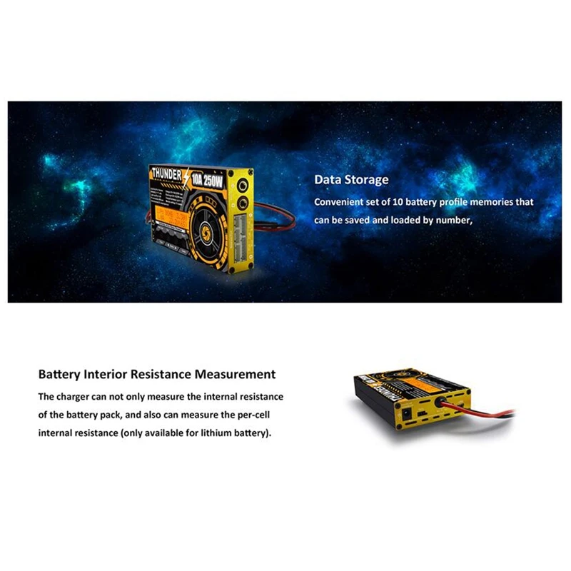 

HOTA Thunder 250W 10A DC Balance Charger Discharger for LiPo NiCd PB Battery