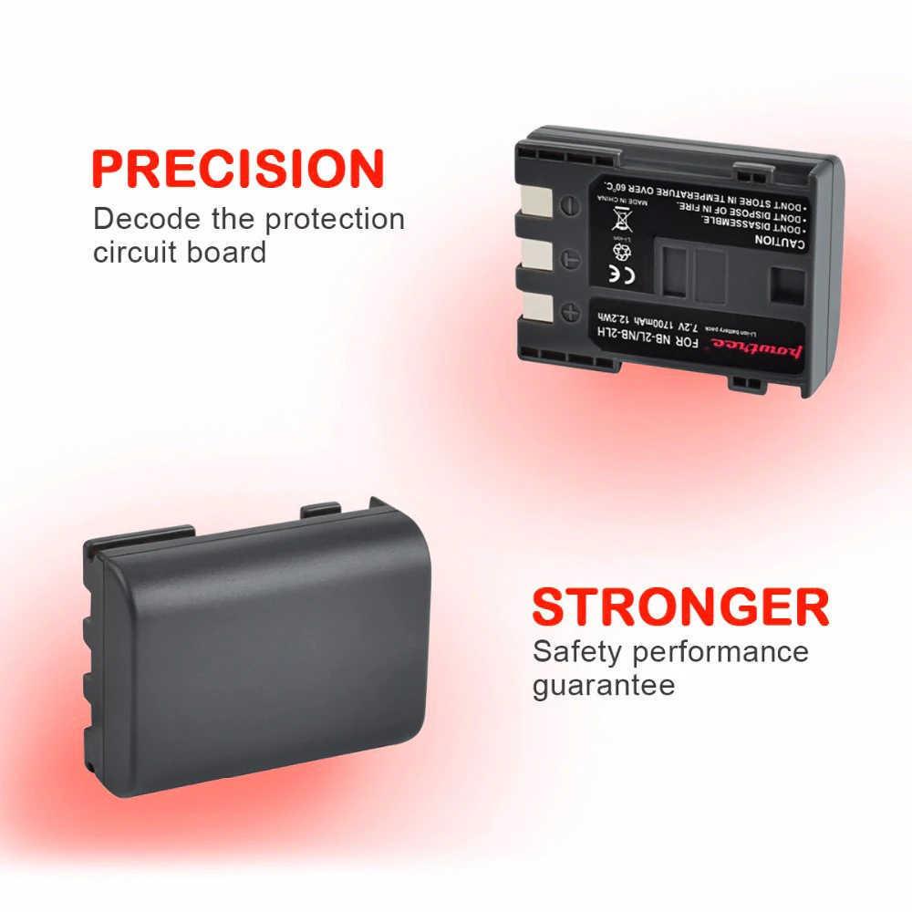 Powtree 1.7Ah NB 2L NB2L 2LH NB2LH цифровой Камера Батарея + Зарядное устройство для Canon Rebel XT XTi