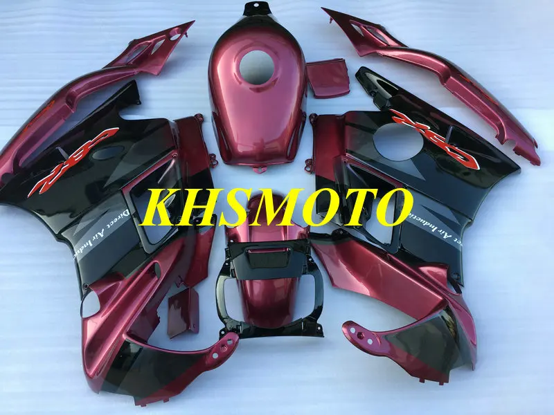 Комплект обтекателей под заказ для CBR600F2 91 92 93 94 CBR600 F2 1991 1992 1993 1994 ABS красный черный
