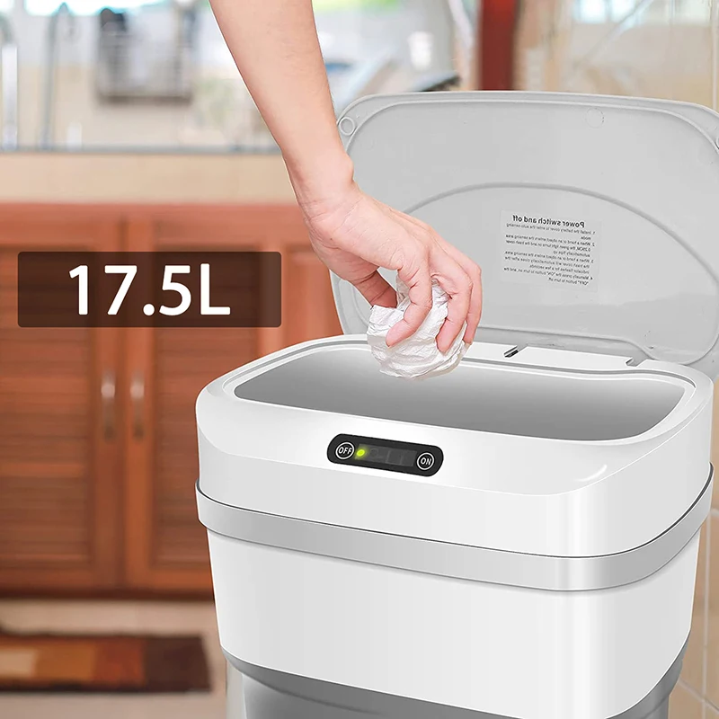 17.5L умный индукционный мусорный бак креативная Складная электрический Тип