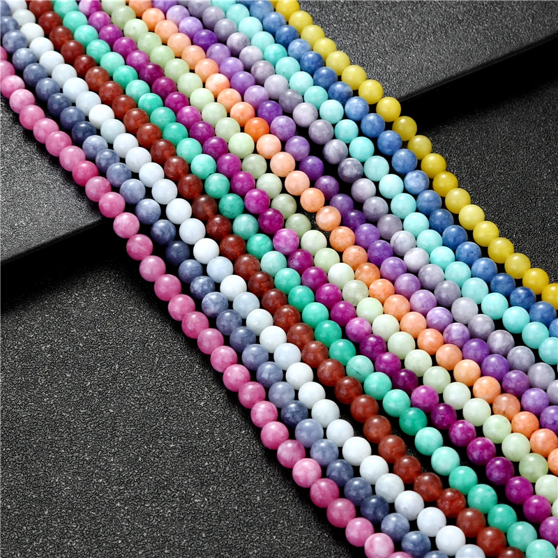 Natural Jasper Persian Cloud Jade Gemstone Beads 13 Color Round Loose 6/8/10MM Pick Size GEM Stone Jewelry Making Bracelet | Украшения и