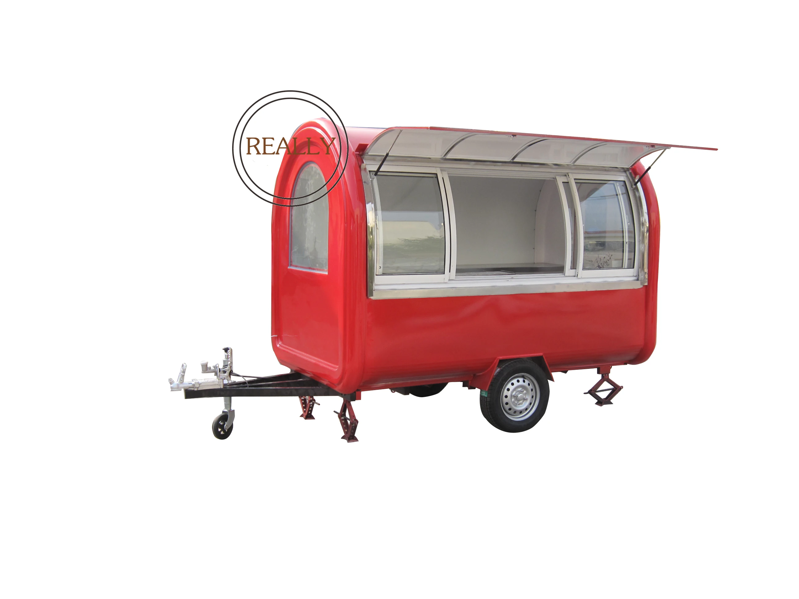 Длинный пищевой прицеп 280 см большая китайская фабрика + машина для приготовления