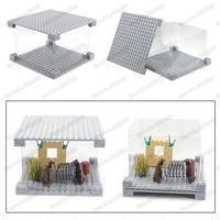 assembly display building block exhibitor for layman box moc military figures world storage box child christmas gift diy toy
