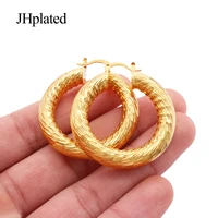 fashion gold plated hoops pircing big round large earrings for women 2021 hoop earring piercings gifts jewelry ear rings
