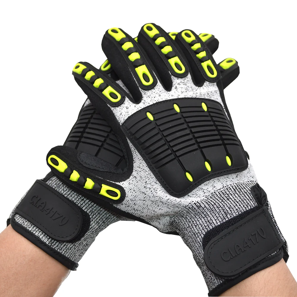 

DEYAN Construction Working Gloves Anti Collision Silicone Coating Work Safety Gloves Anti Slip Wear Resistant Outdoor Gloves
