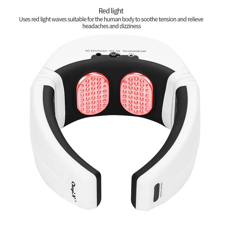 Беспроводной Электрический импульсный массажер для шеи с дистанционным