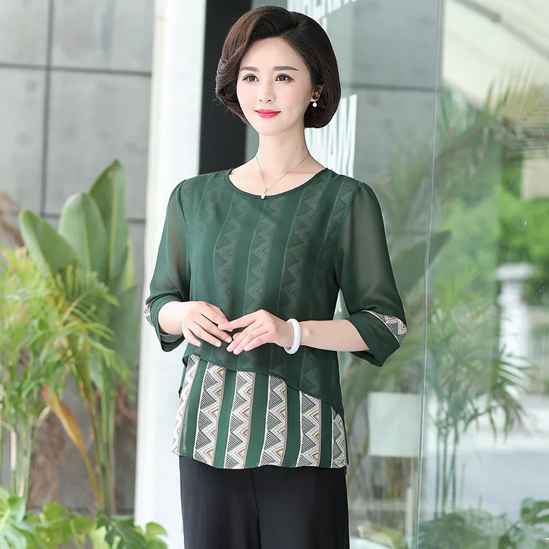 Одежда для матерей футболки с коротким рукавом летние новые женские топы больших