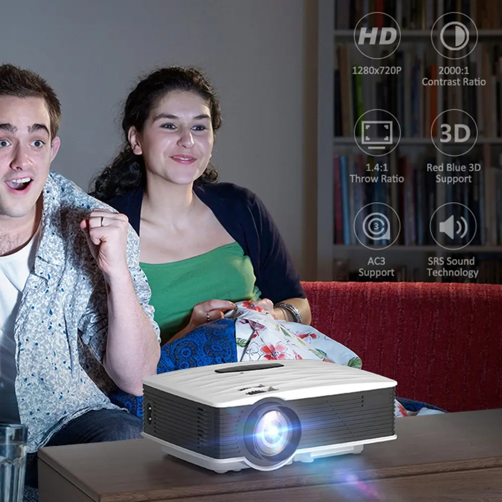 

GA9 Mini Projector 2800 Lumens WIFI Beamer Portable LED Projectors 3D Home Theater Cinema Movie Game