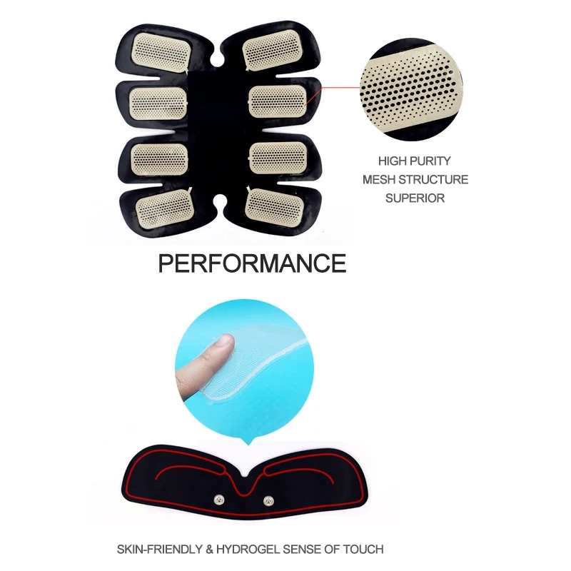 Fitness ABS Stimulator Ultimate Muscle Toner EMS Abdominal Toning Belt for Men and Women Building Body with Gel Stickers | Спорт и