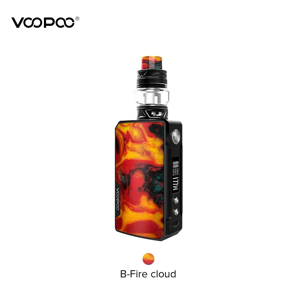 VOOPOO DRAG 2 Коробка мод 5 мл Uforce T2 Танк Uforce U2 N3 катушка 177 Вт максимальный выход Электронная сигарета против Voopoo Drag Mini - Цвет: B-Fire Cloud