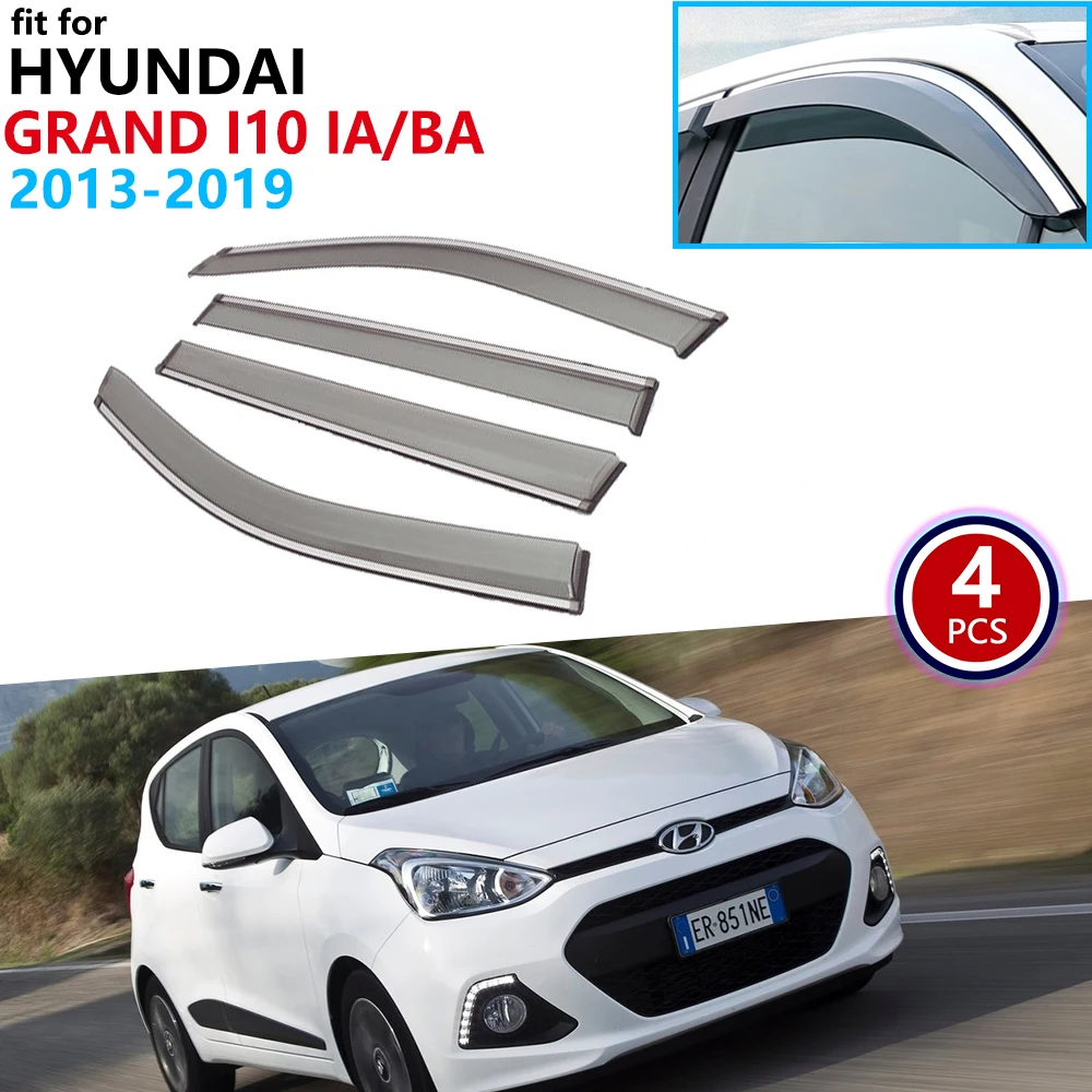 Для hyundai Grand i10 IA BA 2013 ~ 2019 оконный козырек вентиляционные тенты защита от дождя