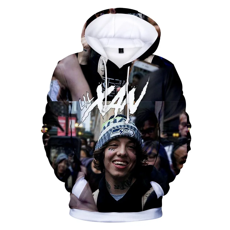 Новинка 2020 3D толстовки Kawaii Lil Xan xанархия Мужская/Женская толстовка с длинным