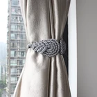 2 шт. тканые занавески ручной работы, аксессуары для комнаты, поворотные занавески, веревка для галстука, шнурок для подвешивания, домашние декоративные занавески