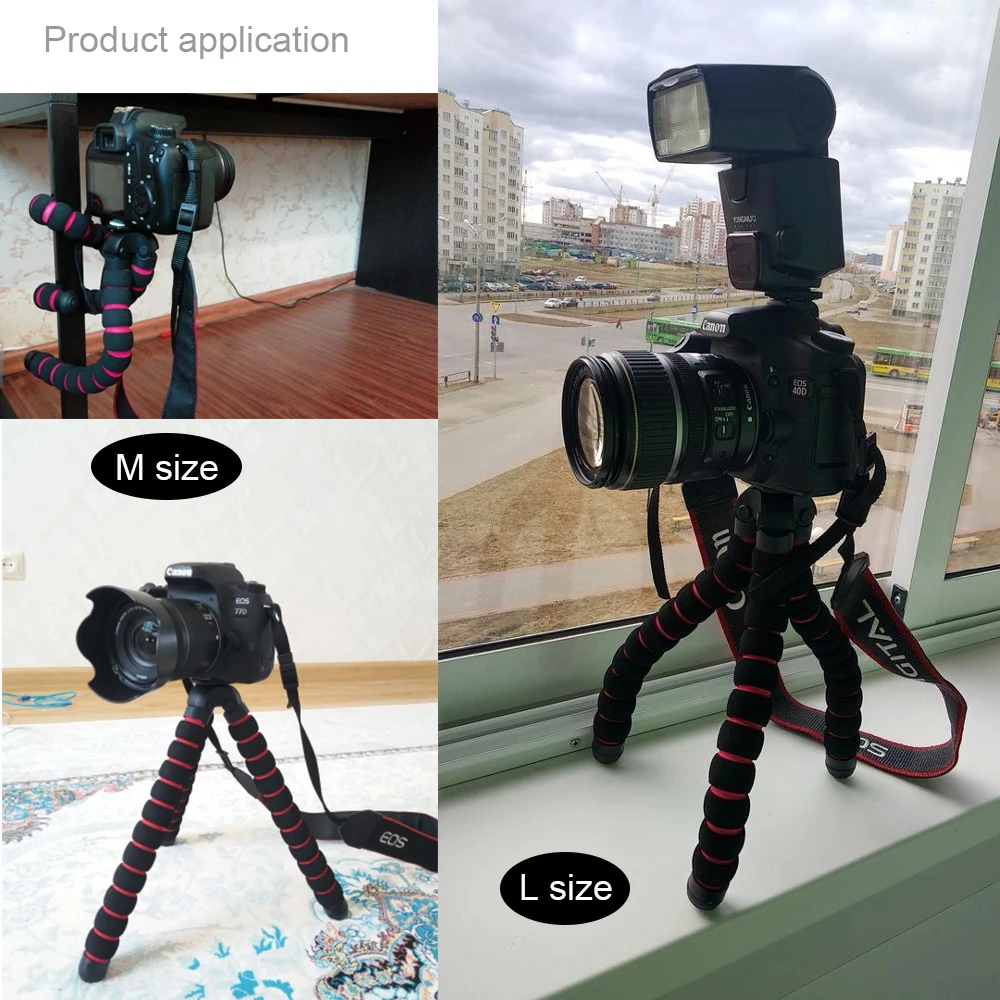 Аксессуары для камеры гибкий губчатый штатив Осьминог для Canon/Nikon/sony Go pro 7 6 5H9R Sj9 Sj8 pro DJI Осмо экшн мобильного телефона