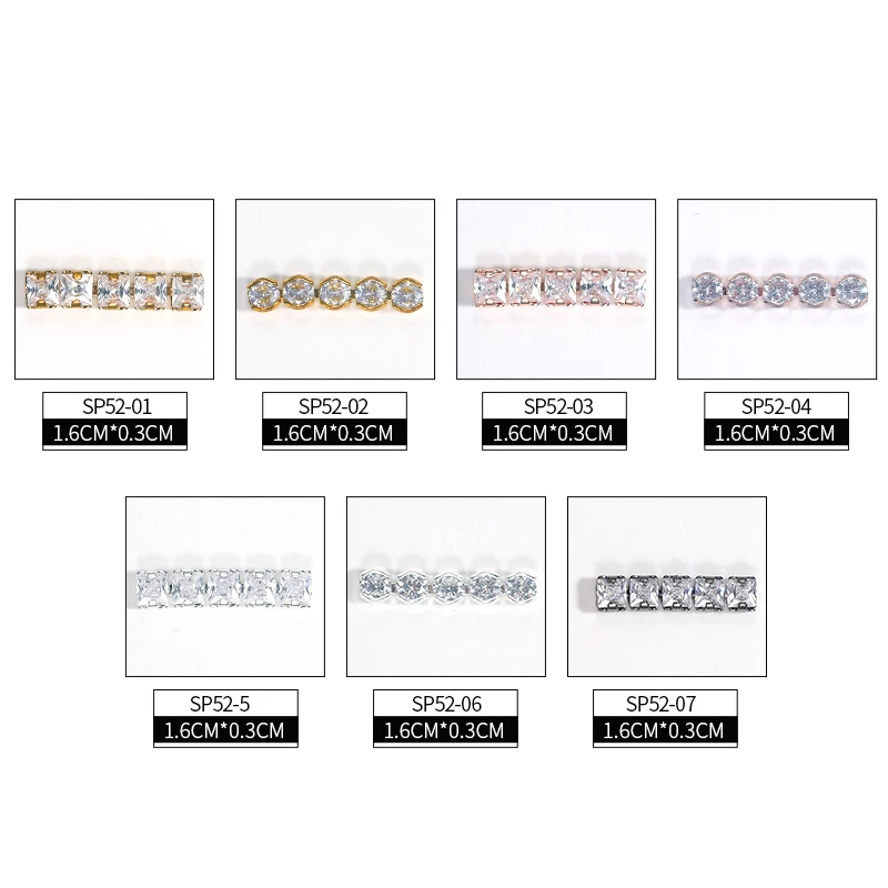 

Nail Art Chain Rhinestones, Gold, Silver, Rose Gold, Black Ultra-flashing Light Luxury Metal Chain DIY Art Nail Accessories Hot