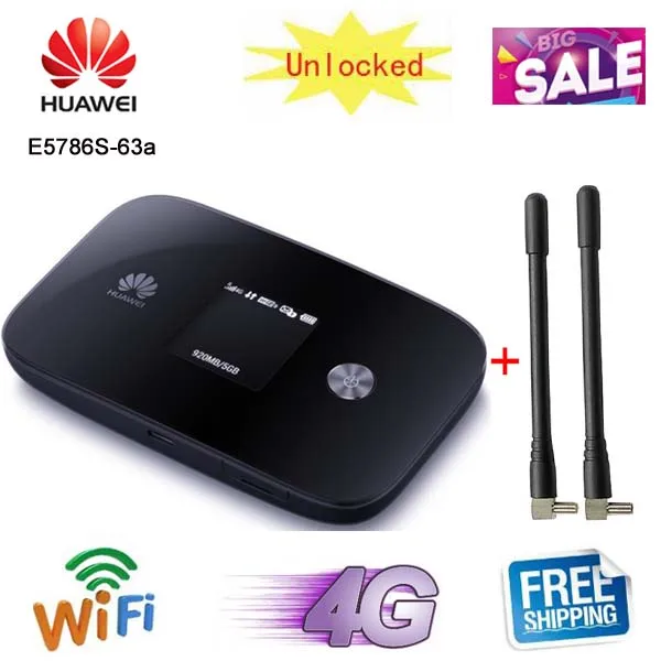 Разблокированный 300 Мбит/с huawei e5786 E5786s-63a 4G LTE Cat6 мобильный WiFi модем беспроводной маршрутизатор на точке доступа