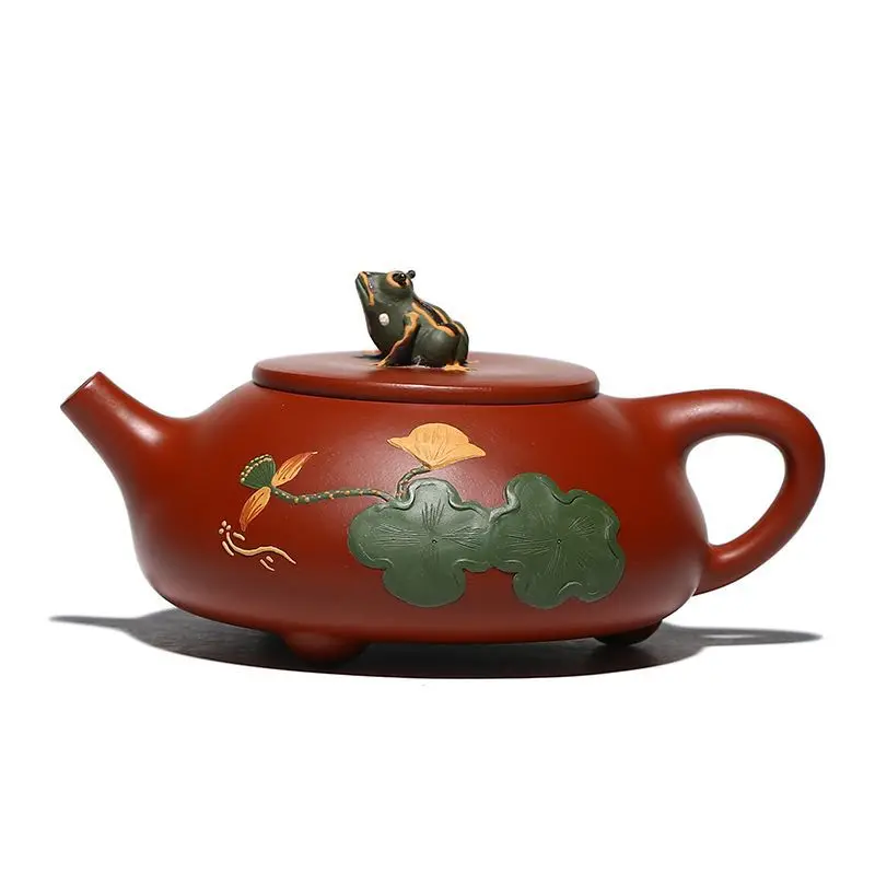 

Dahongpao purple clay pot Lotus Pond Moonlight Li Haiyan pure handmade teapot goods