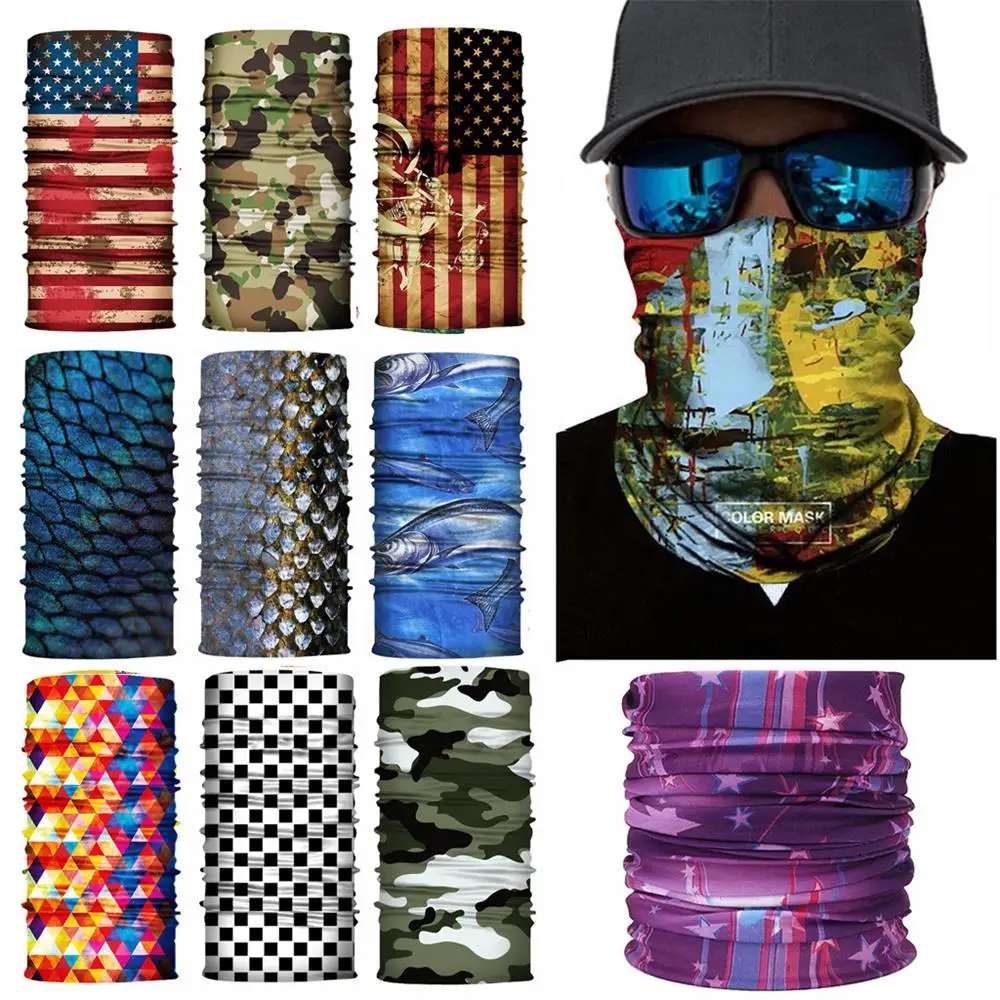 1 шт. 13 видов стилей Велоспорт анти УФ головной шарф шейный чехол мотоциклетная