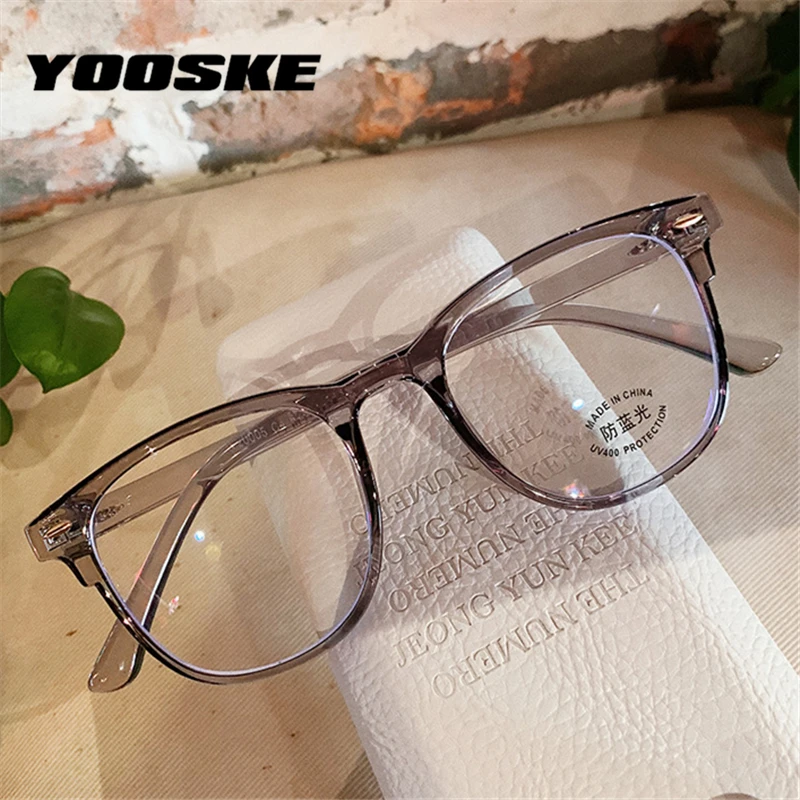 Модные очки YOOSKE с защитой от синего света оправа для очков синей пленкой
