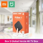 ТВ-приставка Xiaomi Mi TV Box S, Android TV Box 8,1, глобальная версия, 4K HDR, четырехъядерный процессор, Bluetooth 4,2, 2 ГБ DDR3, умное управление