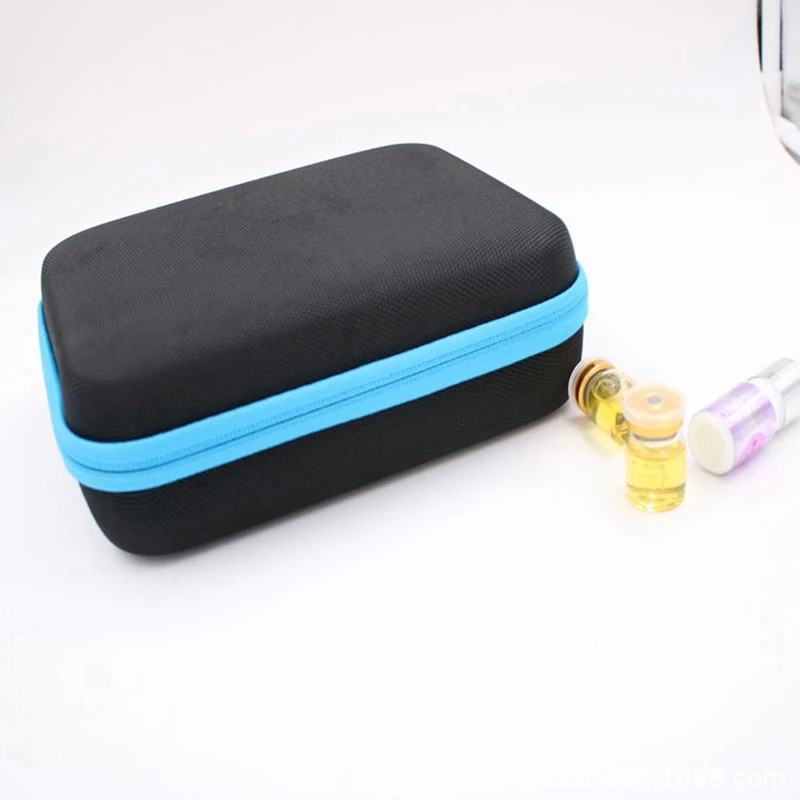 

2x Blue / Orange 30 Bottle Essential Oil Box 5ML 10ML 15ML Essential Oil Bag Handbag Essential Oil Storage Box