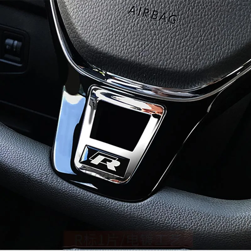 Для VW Teramont Atlas 2017 2018 2019 ABS R Стиль внутренняя Накладка для рулевого колеса