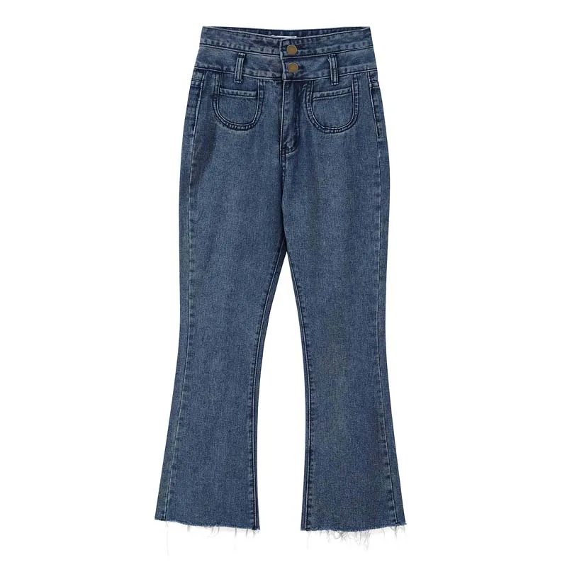 

Women Jeans Streetwear High Waist Femme Denim Trouser Baggy Casual Vintage Fashionable Long Pants Ladies Flare Jeans 2021