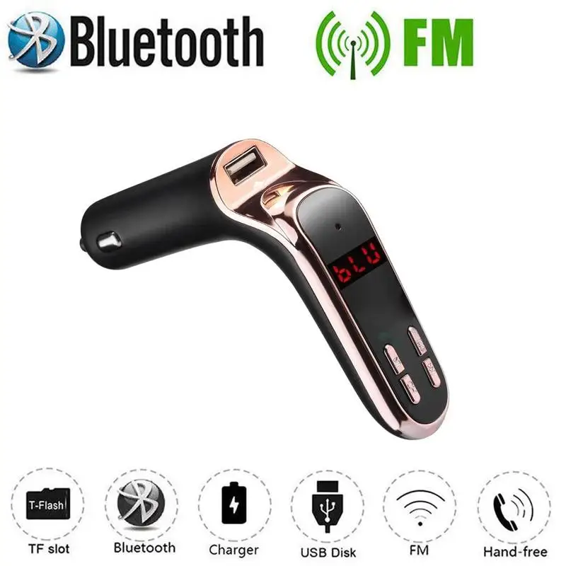 Автомобильный FM-трансмиттер модулятор Bluetooth-адаптер для автомобильной гарнитуры
