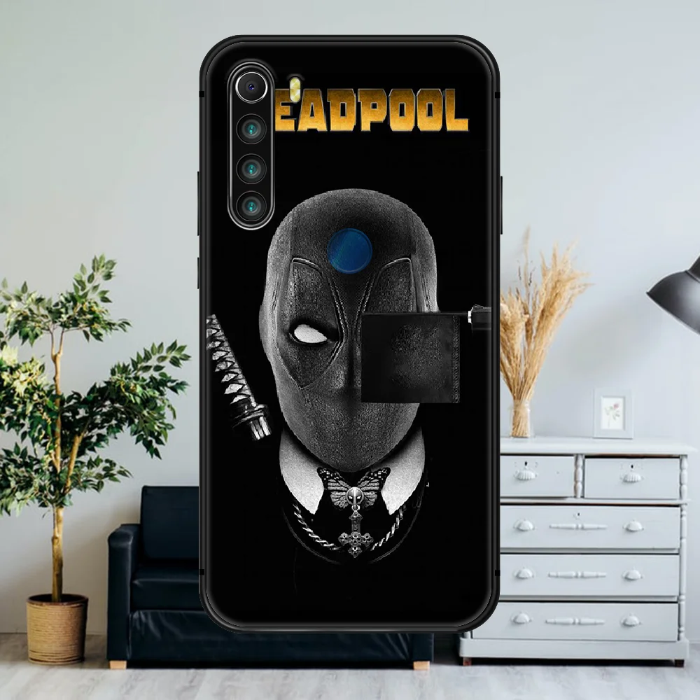 

Superhero Deadpools Phone Case For Xiaomi Redmi Note 7 8 8T 9 9S 4X 7 7A 9A K30 Pro Ultra black Waterproof Silicone Coque Pretty