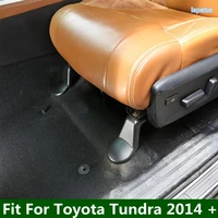 lapetus floor seat bracket stand screw protector cap covers kit 4pcs for toyota tundra 2014 2021 plastic interior mouldings