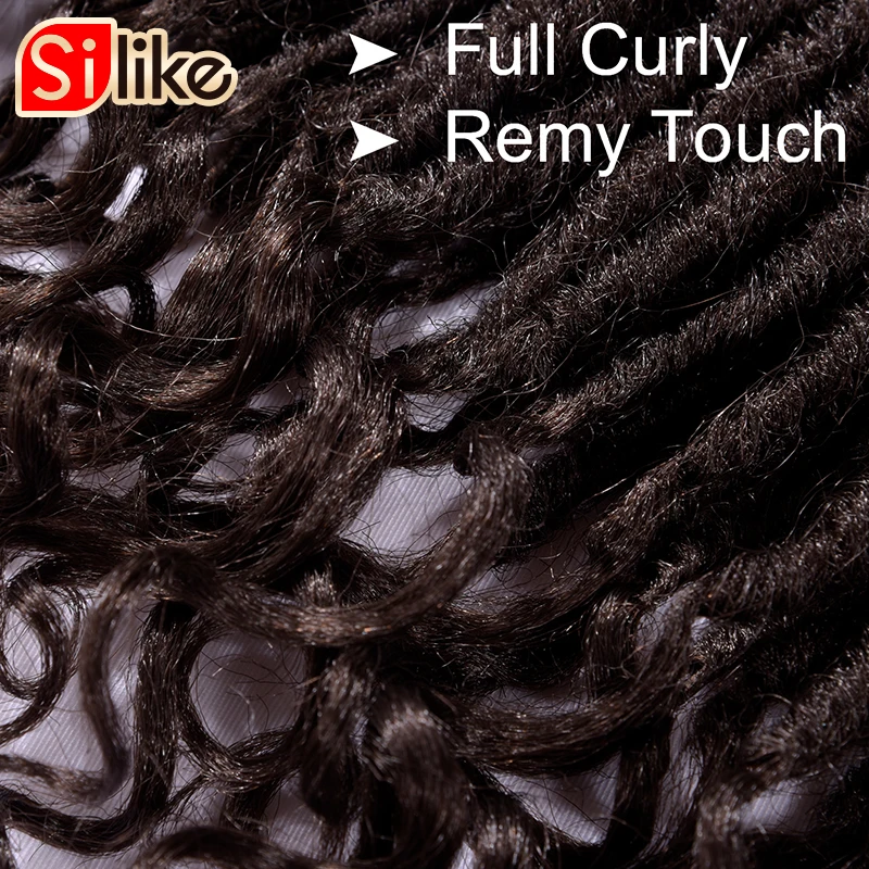 

Silike Goddess Faux Locs Crochet Braids 14 18 Inch Soft Natural Pre Looped Synthetic Braiding Hair Extension 24 Stands/Pack