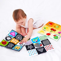 baby book early teaching 6 12 months cloth books colorful education toys for newborns with sound paper