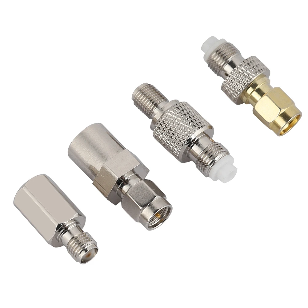 SOONHUA 4pcs FME To SMA Connector Adapter Converter​​ DAB Aerial Converters For Antenna |
