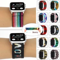 new elastic replacement strap for apple watch 38mm 40mm 42mm 44mm bands bracelet for iwatch series 5 4 3 2 watchband accessories