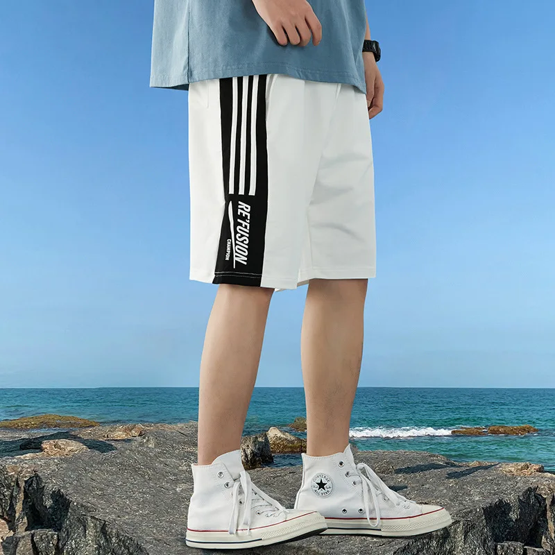 

Men's 2021 summer new loose fashion trend light and comfortable 5-cent casual shorts beach pants