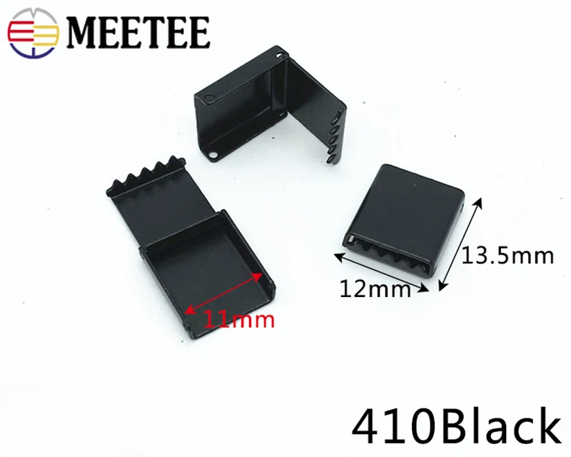 Meetee 10/30 шт. Металлический ремешок пряжки с зажимом для брюк зажим ремня кнопки