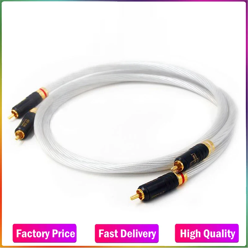

Audiocrast 7N PHOCC pure copper silver plated with WBT0144 RCA connector plug