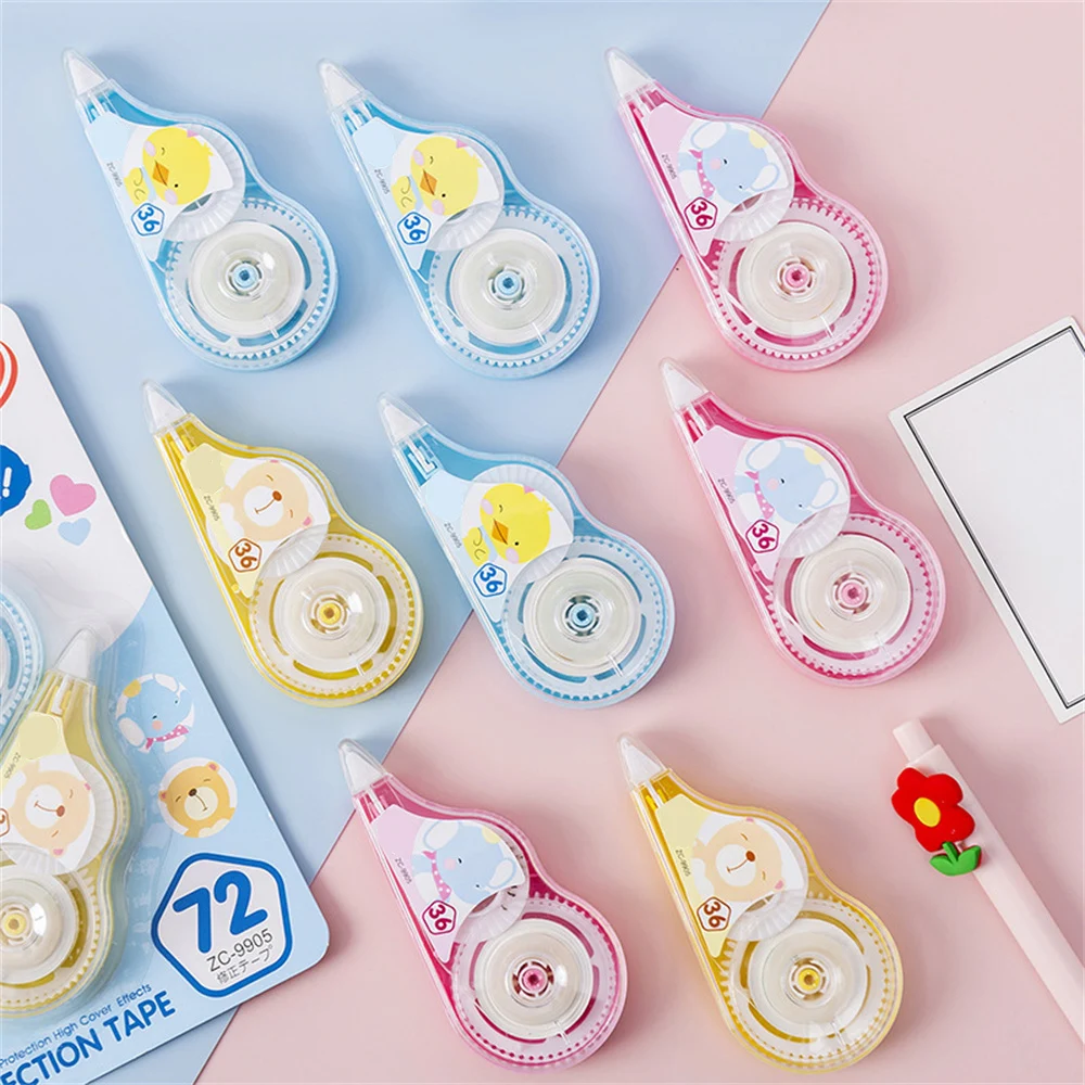 

1/2pcs Cute Correction Tape Writing Corrector Tool Dots Stick Glue Tape Dispenser Sticks Adhesive School Stationery Supply
