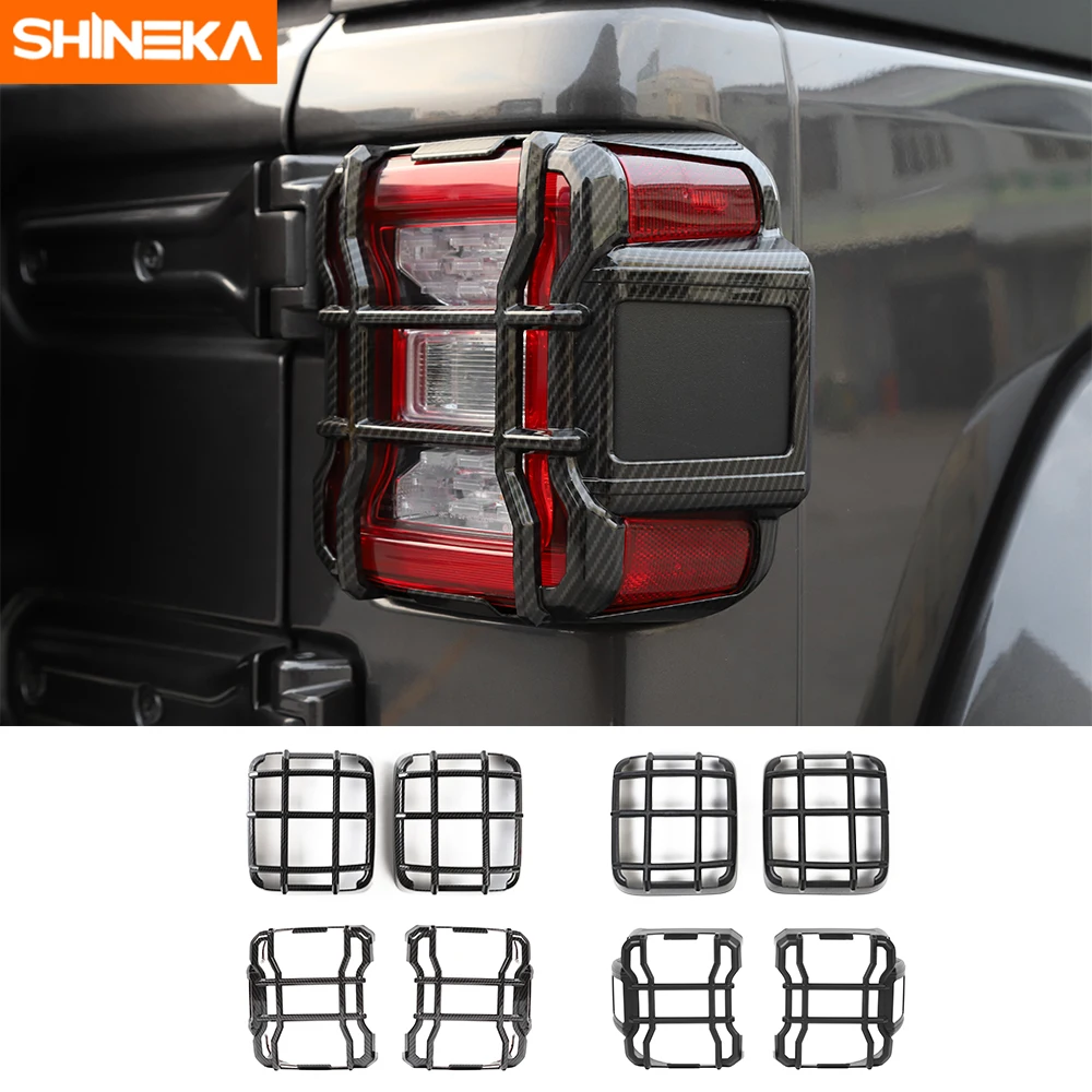 Крышка заднего фонаря SHINEKA для Jeep Wrangler JL, защита задних фонарей, аксессуары для Jeep Wrangler JL 2018 Up - изображение