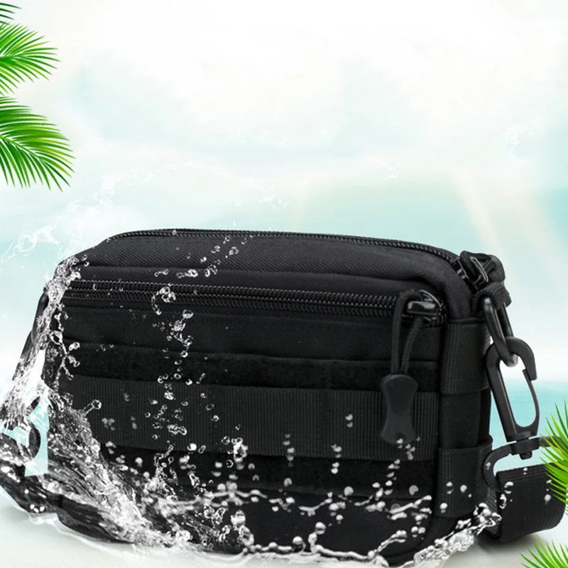 Сумка-мессенджер мини через плечо нейлоновая поясная сумка персональная защита