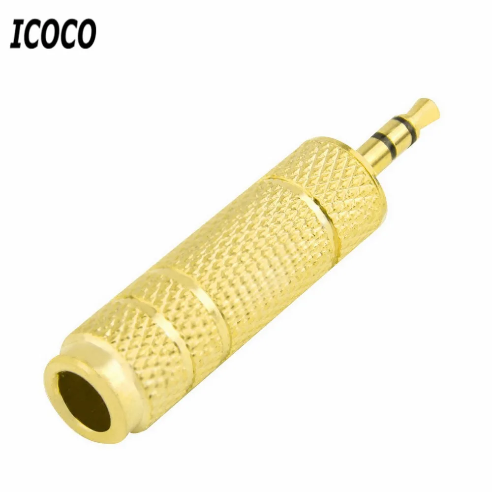 ICOCO 3 5 мм Мужской до 6 1/4 &quotЖенский разъем стерео наушники микрофонный аудио