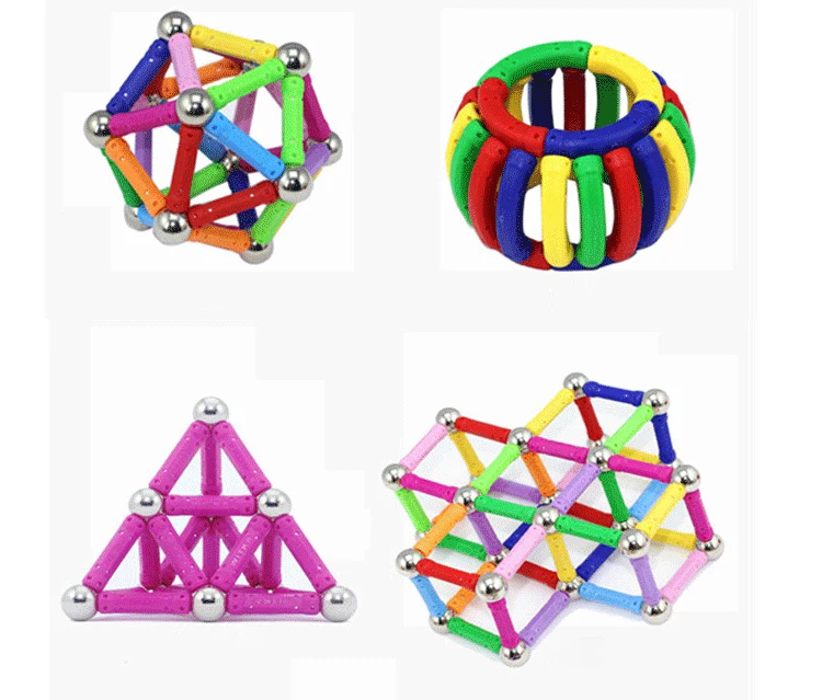 Горячая 150 шт. креативный DIY магнитный стержень ToysMagnet металлический шар для детей магнитные строительные блоки игрушки строительные аксессуары