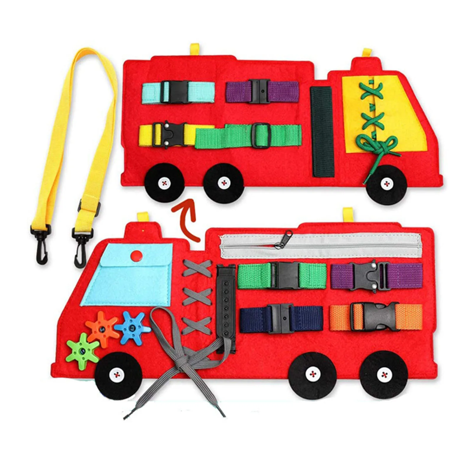 

Детская Доска для активного отдыха, развивающие складные сенсорные игрушки, детская игрушка, фиксаторы Монтессори, деревянная игрушка для ...