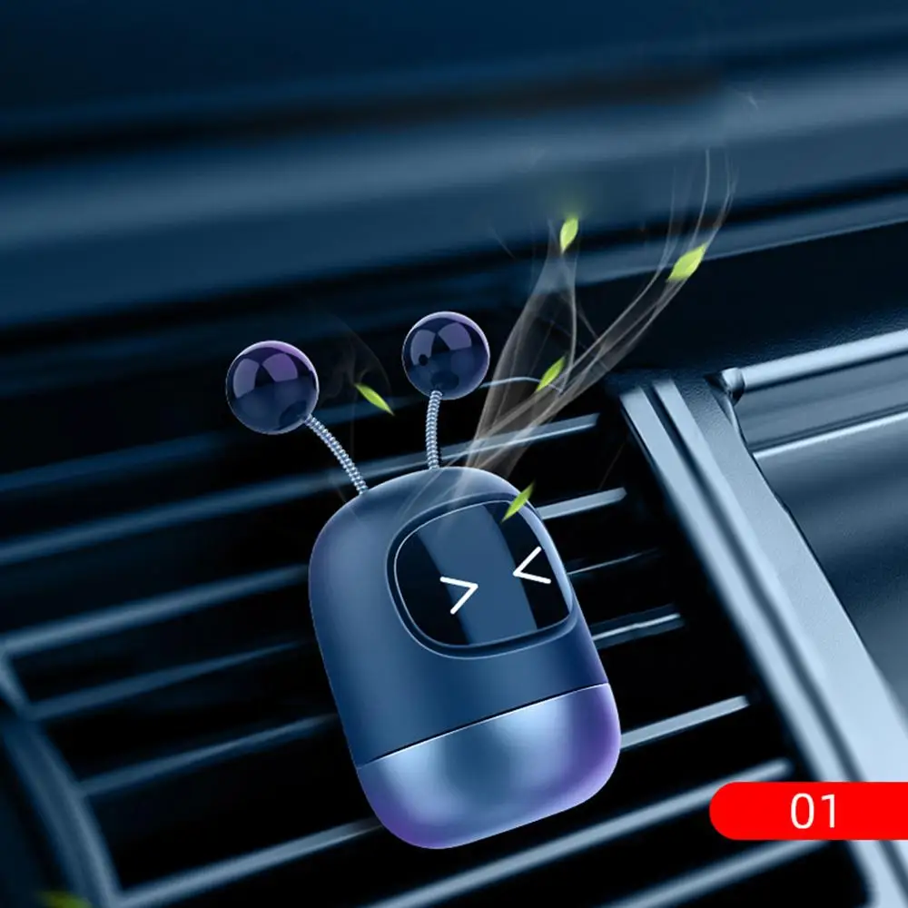 

Car Perfume Air Freshener Cute Robot Car Diffuser Solid Aromatherapy Air Vent Freshener for Auto Interior Decor Accessories