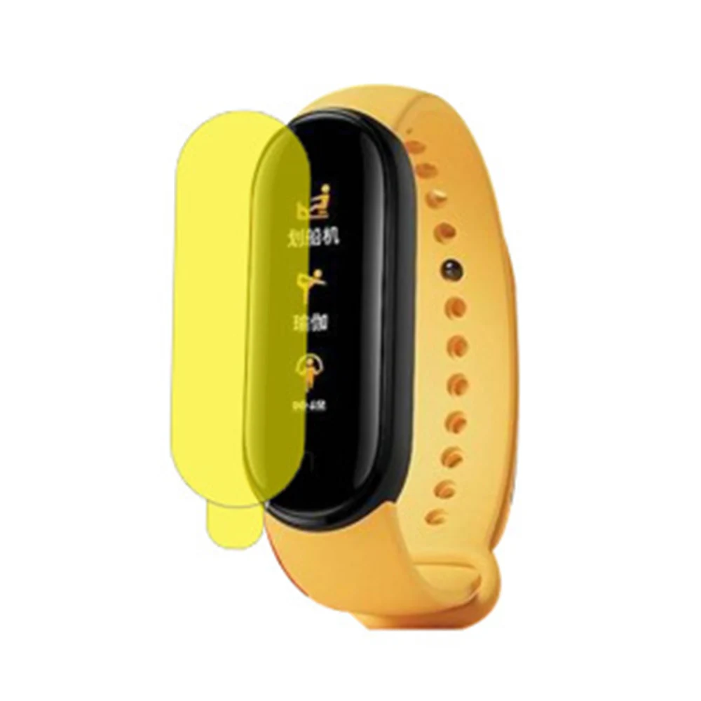 1000 шт./лот Mi Band 5 и 6 мягкая пленка для защиты экрана Xiaomi 3 band 4 Защитная