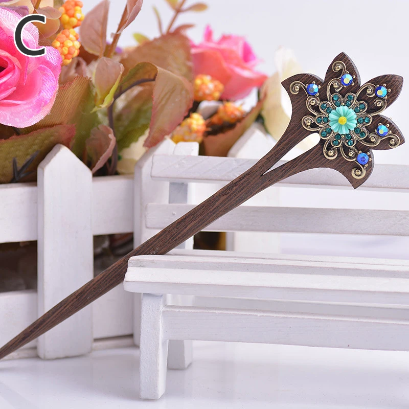 Женские винтажные ботинки в китайском стиле традиционная деревянная заколка