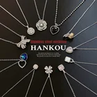 Корейский простой модный ожерелье из титановой стали с бабочкой элегантный милый цветок Звезды Луна дикая популярная цепочка до ключиц для женщин
