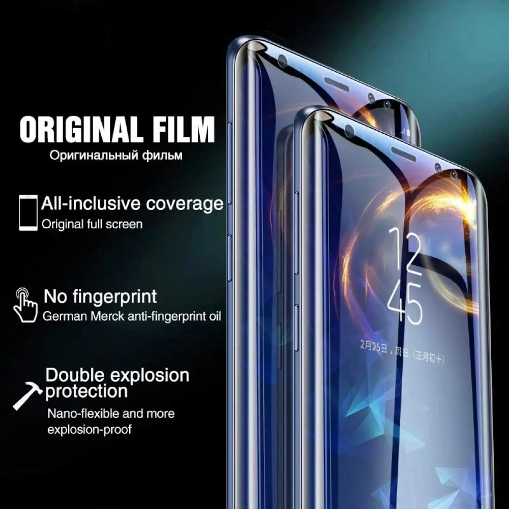 Защитная пленка для экрана мягкая Гидрогелевая Samsung S8 Galaxy S6 S7 S9 Edge Plus S 6 7 8 9 8S 9S не