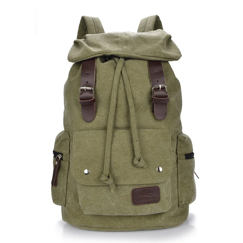 Новинка 2021 вместительный рюкзак мужской винтажная Холщовая Сумка на плечо