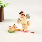 6 шт.лот, 2 см, фигурка хомяка, игрушки, мышь, еда, десерты, модель животных, куклы